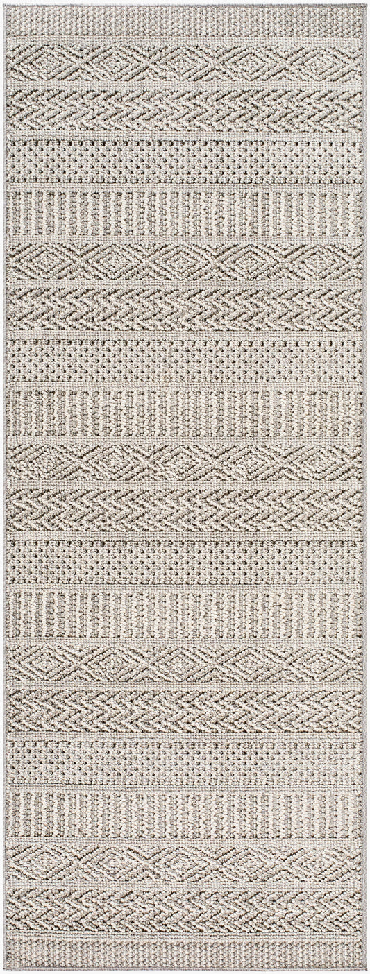 Rockport RPT-2316 7ft Runner Machine Woven Indoor/Outdoor Runner Rug