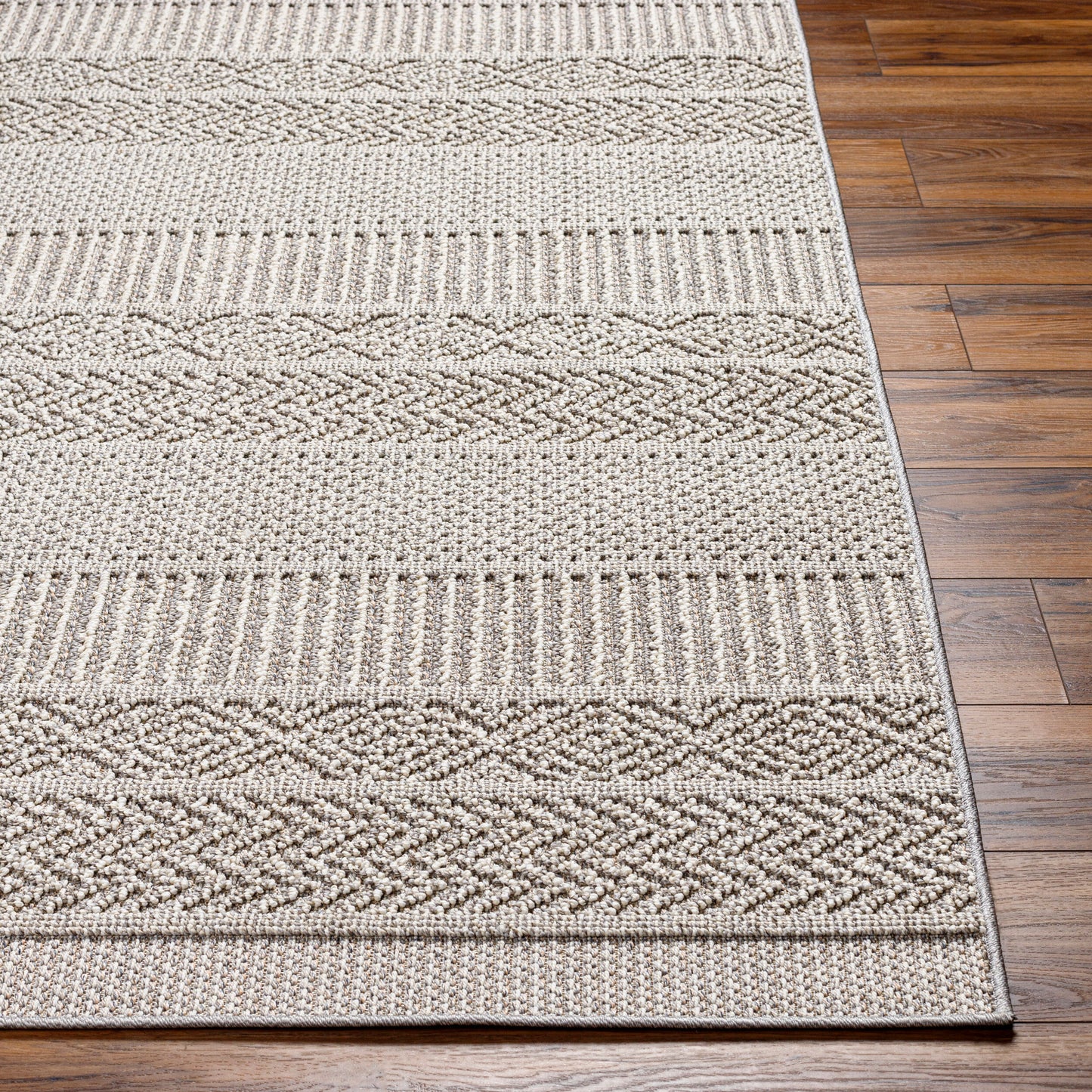 Rockport RPT-2316 7ft Runner Machine Woven Indoor/Outdoor Runner Rug