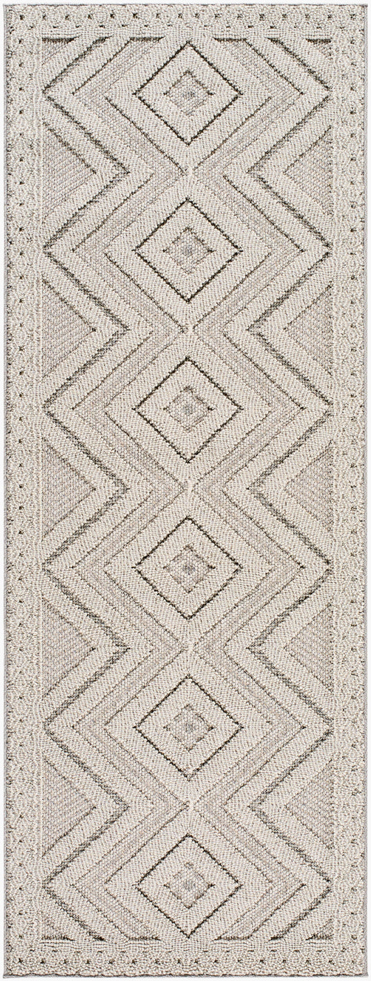 Rockport RPT-2321 7ft Runner Machine Woven Indoor/Outdoor Runner Rug