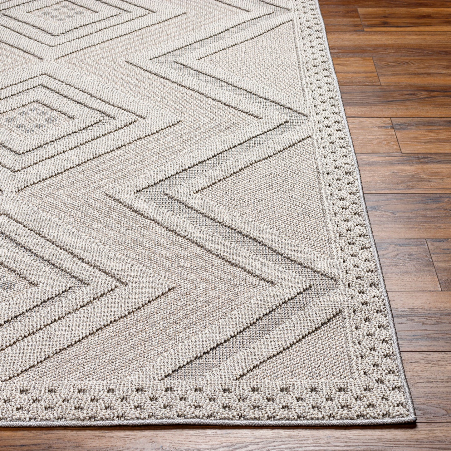 Rockport RPT-2321 7ft Runner Machine Woven Indoor/Outdoor Runner Rug