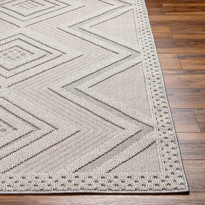 Rockport RPT-2321 7ft Runner Machine Woven Indoor/Outdoor Runner Rug