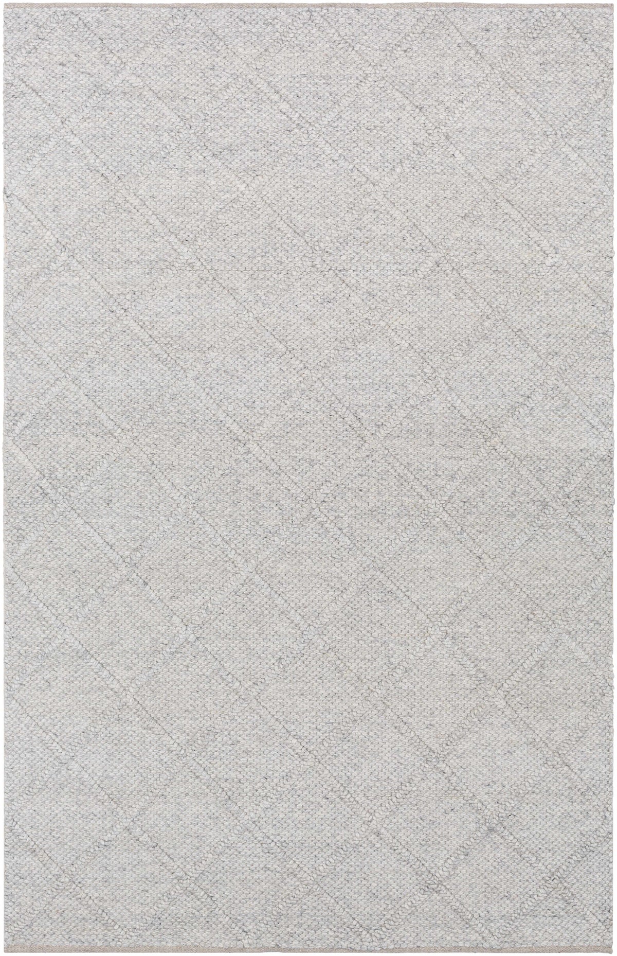 Charcoal Hand Woven 70% Wool, 30% Viscose Modern Rectangle Handmade rug, Indoor use only, no fringe, non-washable.