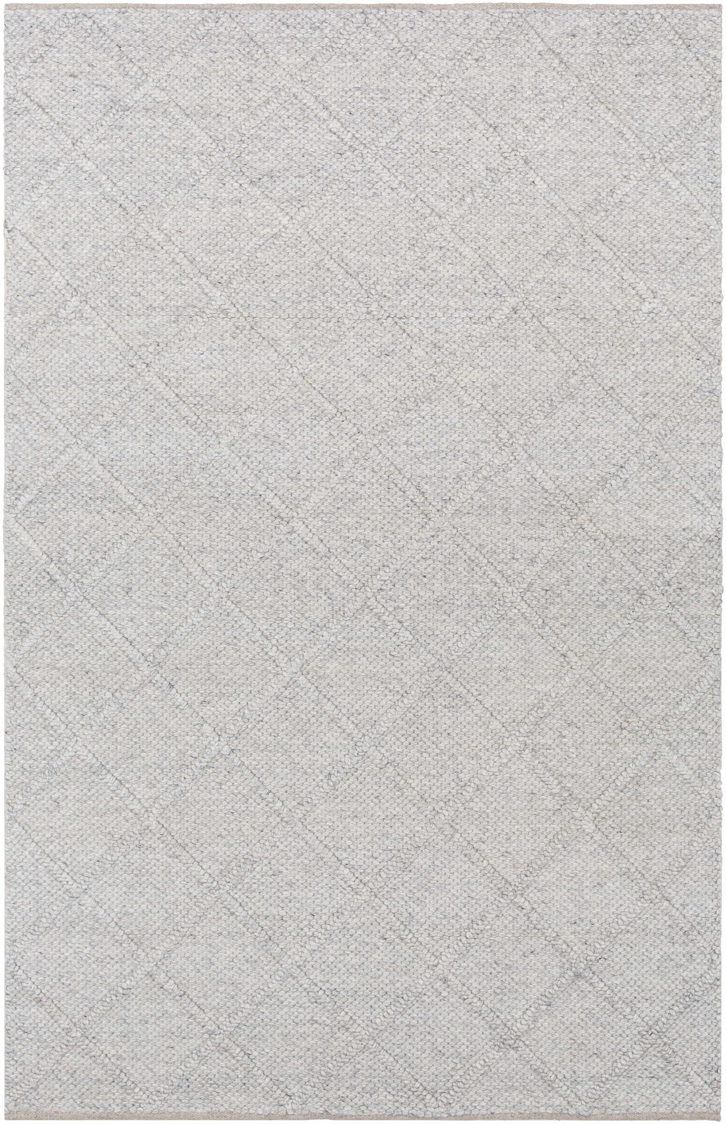 Charcoal Hand Woven 70% Wool, 30% Viscose Modern Rectangle Handmade rug, Indoor use only, no fringe, non-washable.