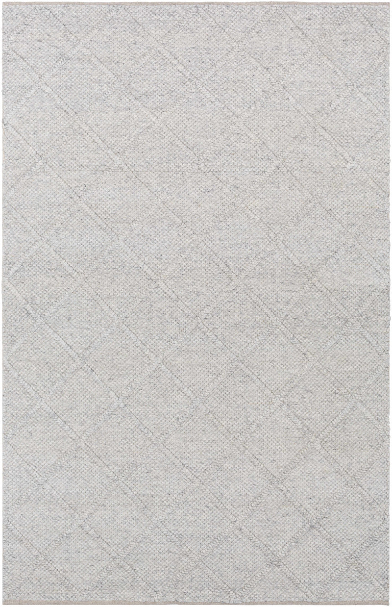 Charcoal Hand Woven 70% Wool, 30% Viscose Modern Rectangle Handmade rug, Indoor use only, no fringe, non-washable.