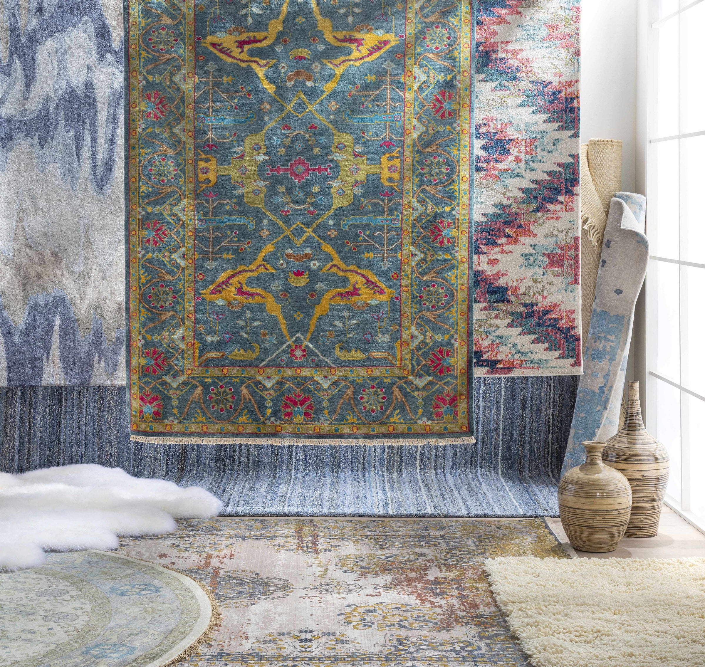 Decorative Accents : CGN-008,CGN-006,Rugs : ATQ-1016,BRK-3300,SHS-9600,EPC-2321,JUTE BLEACH,SIL-7002,ANI-1027,ZEU-7829,ZOL-3000,GMN-4021