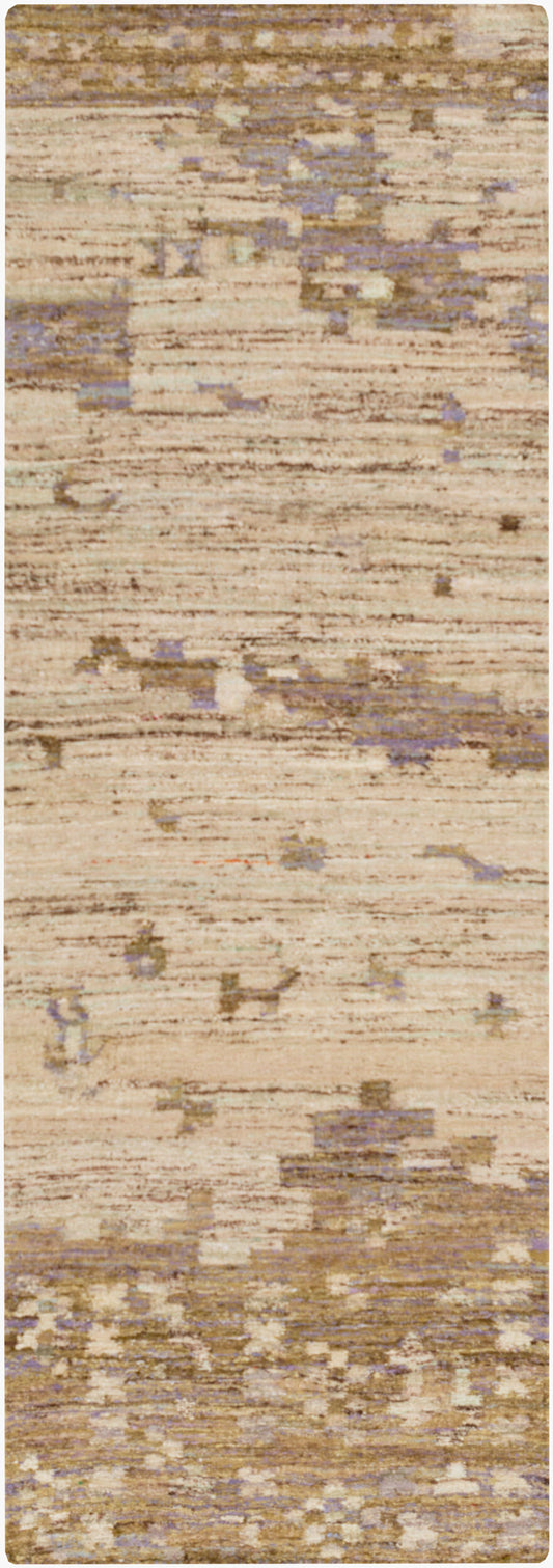 Rustic RUT-700 8ft Runner Handmade Faux Silk Runner Rug