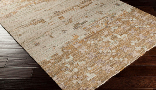 Rustic RUT-700 2' x 3' Handmade Faux Silk Accent Rug