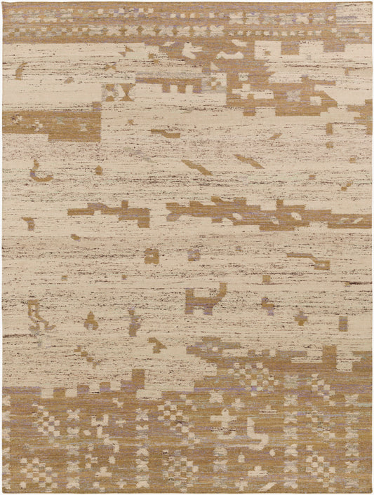 Rustic RUT-700 2' x 3' Handmade Faux Silk Accent Rug