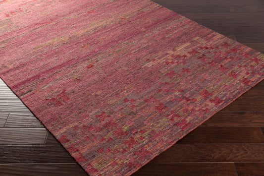 Rustic RUT-701 2' x 3' Handmade Faux Silk Accent Rug