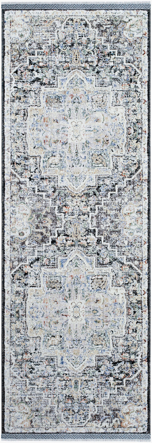 Rivaldo RVD-2301 10ft Runner Machine Woven Runner Rug