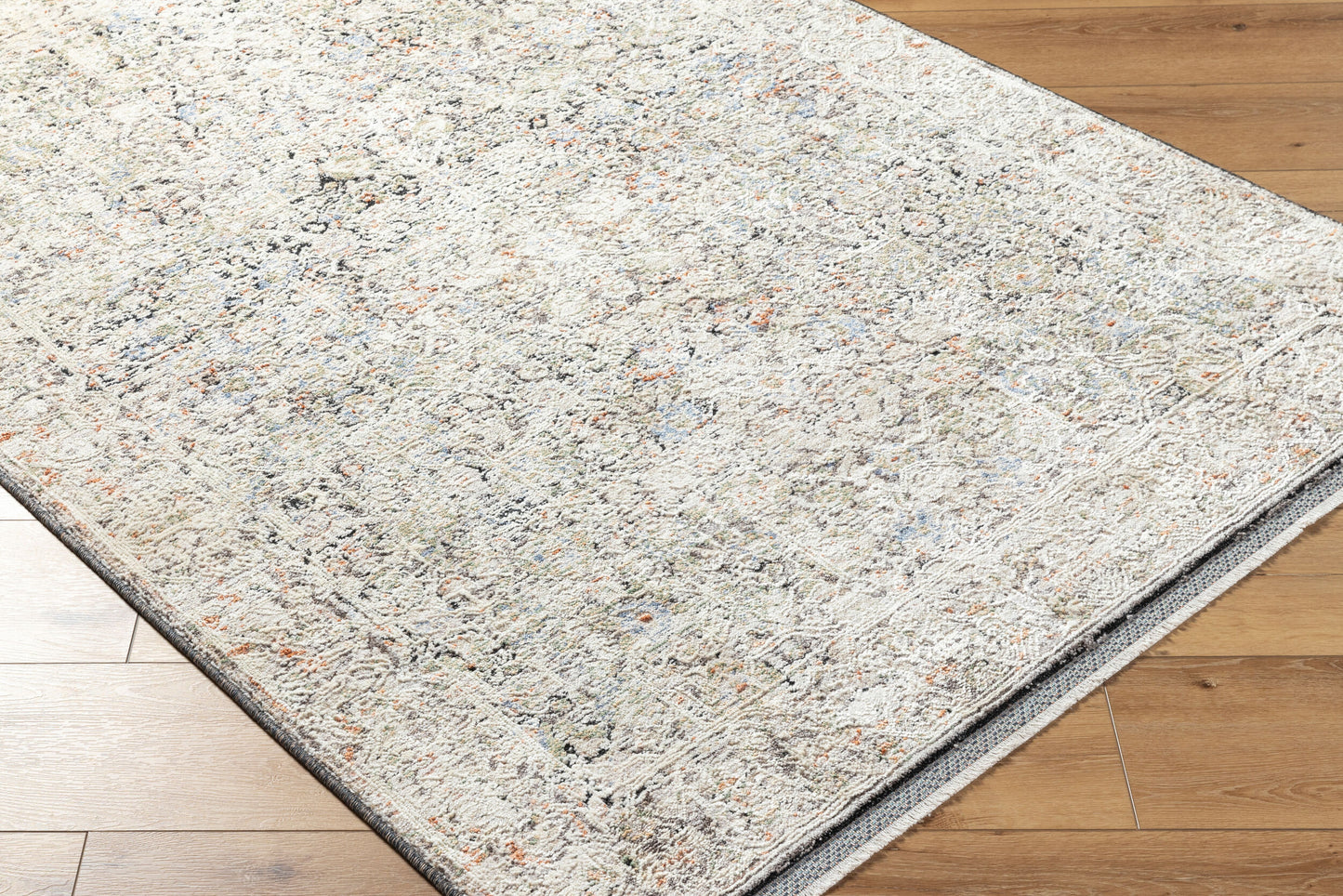 Rivaldo RVD-2302 7ft Round Machine Woven Area Rug