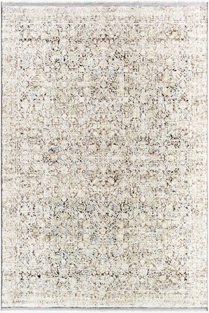 Rivaldo RVD-2302 7ft Round Machine Woven Area Rug