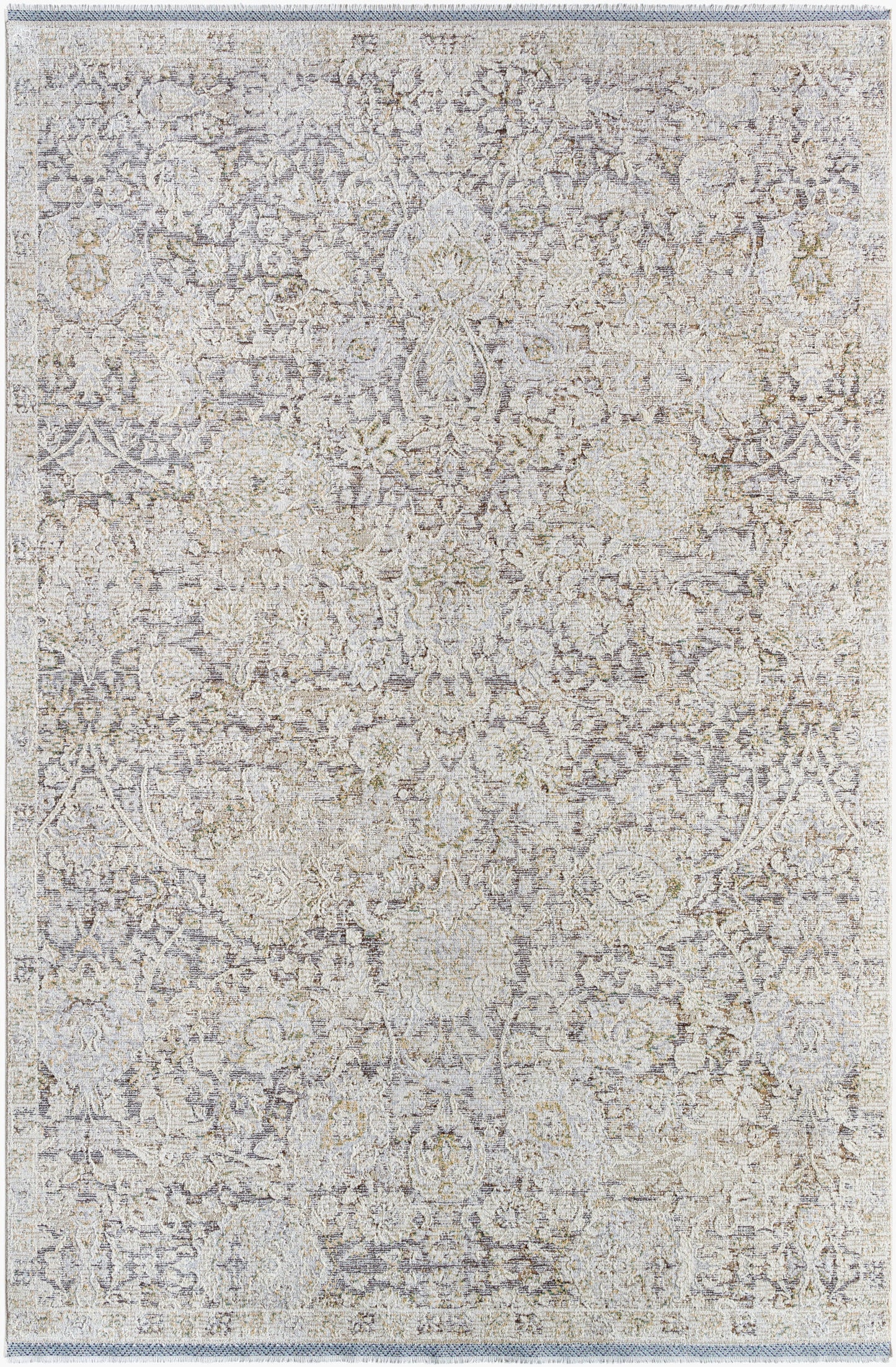 Rivaldo RVD-2303 7ft Round Machine Woven Area Rug