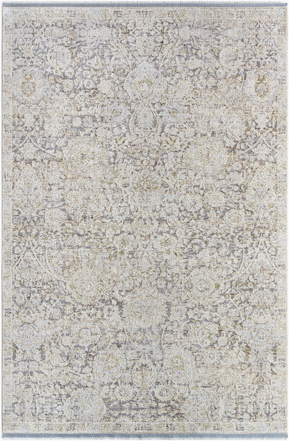 Rivaldo RVD-2303 7ft Round Machine Woven Area Rug