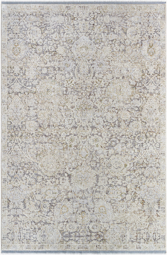Rivaldo RVD-2303 7ft Round Machine Woven Area Rug