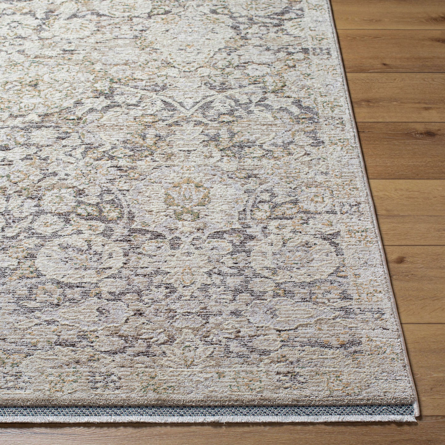 Rivaldo RVD-2303 7ft Round Machine Woven Area Rug