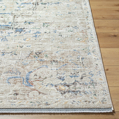 Rivaldo RVD-2308 7ft Round Machine Woven Area Rug
