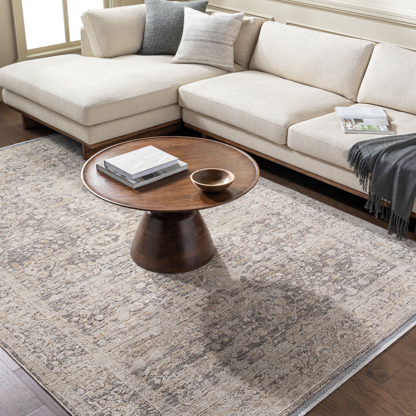 Rivaldo RVD-2312 6' x 9' Machine Woven Area Rug