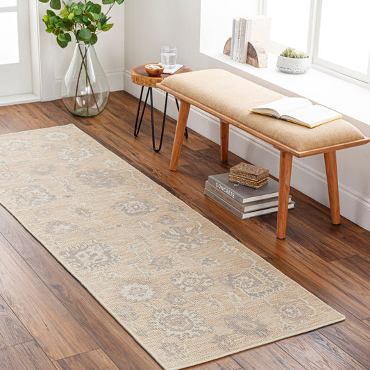 Revere RVE-2301 8ft Runner Handmade Recyled Runner Rug