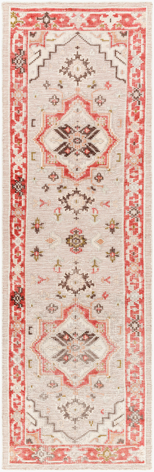 Revere RVE-2306 8ft Runner Handmade Recyled Runner Rug