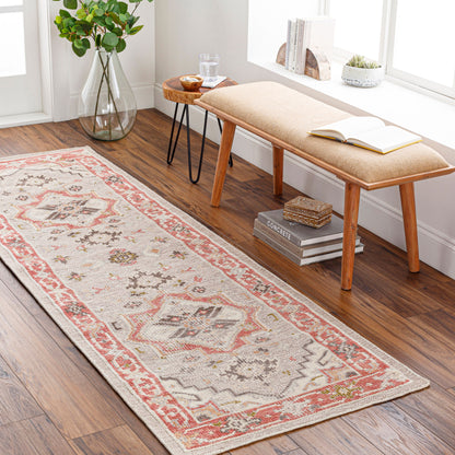 Revere RVE-2306 8ft Runner Handmade Recyled Runner Rug
