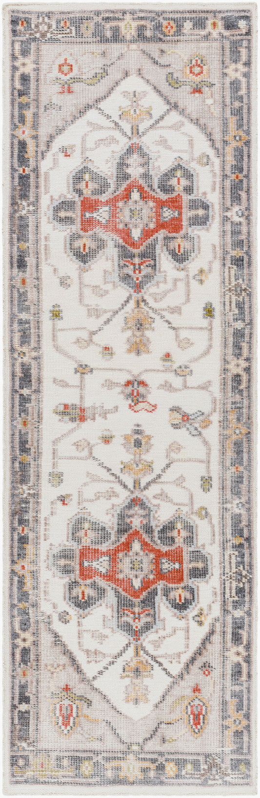Revere RVE-2307 8ft Runner Handmade Recyled Runner Rug
