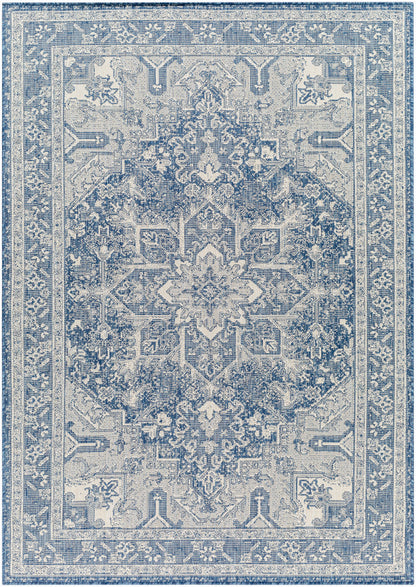 Alfombra Ravello RVL-2309 de 1,83 m x 2,74 m, tejida a máquina, para interior y exterior