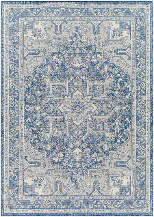 Alfombra Ravello RVL-2309 de 1,83 m x 2,74 m, tejida a máquina, para interior y exterior
