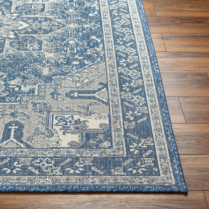 Alfombra Ravello RVL-2309 de 1,83 m x 2,74 m, tejida a máquina, para interior y exterior