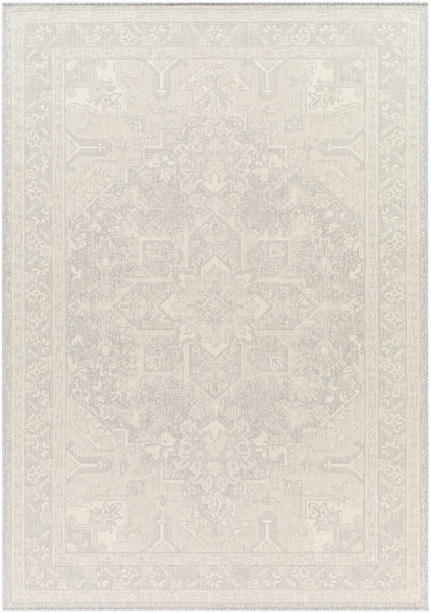 Alfombra Ravello RVL-2310 de 1,52 m x 2,13 m, tejida a máquina, para interior y exterior