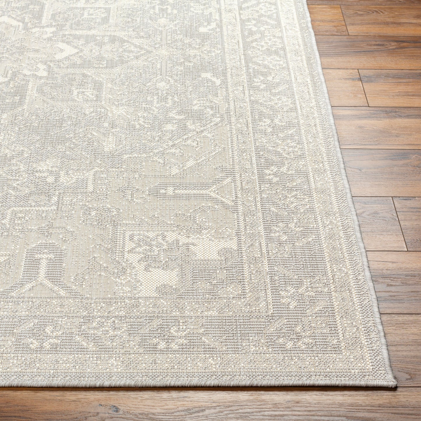 Alfombra Ravello RVL-2310 de 1,52 m x 2,13 m, tejida a máquina, para interior y exterior