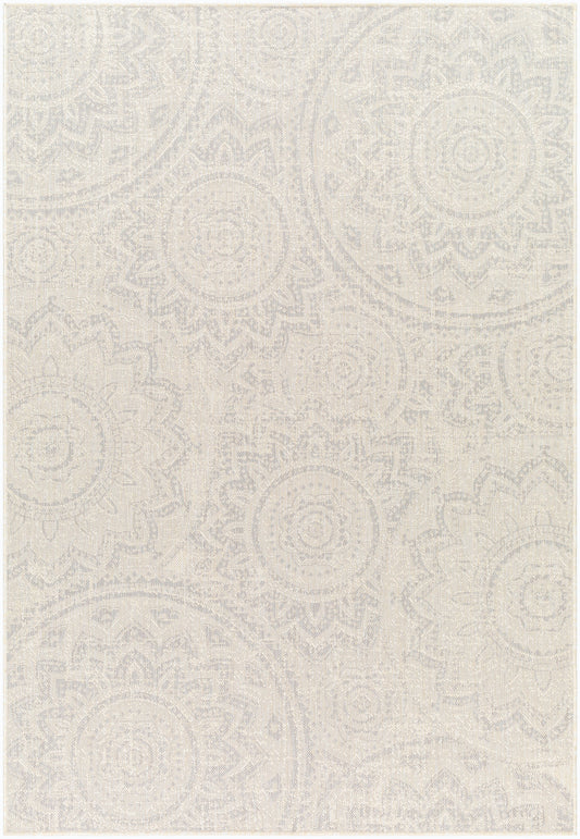 Alfombra Ravello RVL-2313 de 1,83 m x 2,74 m, tejida a máquina, para interior y exterior