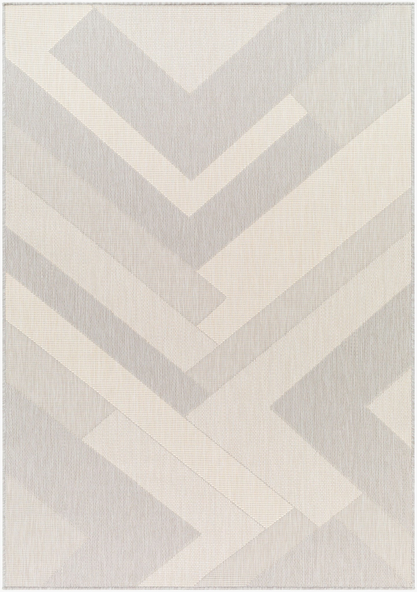Alfombra Ravello RVL-2319 de 1,52 m x 2,13 m, tejida a máquina, para interior y exterior
