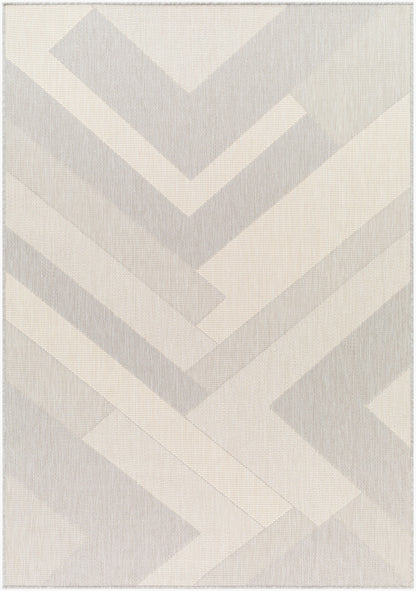 Alfombra Ravello RVL-2319 de 1,52 m x 2,13 m, tejida a máquina, para interior y exterior