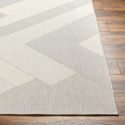 Alfombra Ravello RVL-2319 de 1,52 m x 2,13 m, tejida a máquina, para interior y exterior