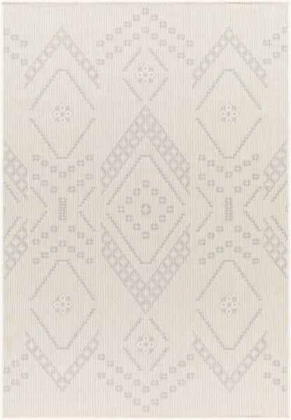 Alfombra Ravello RVL-2325 de 1,52 m x 2,13 m, tejida a máquina, para interior y exterior