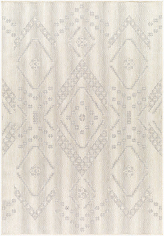 Alfombra Ravello RVL-2325 de 1,52 m x 2,13 m, tejida a máquina, para interior y exterior