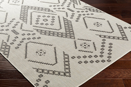 Alfombra Ravello RVL-2326 de 2,44 m x 3,05 m, tejida a máquina, para interior y exterior