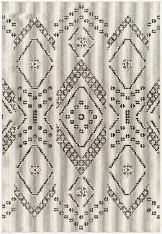 Alfombra Ravello RVL-2326 de 2,44 m x 3,05 m, tejida a máquina, para interior y exterior