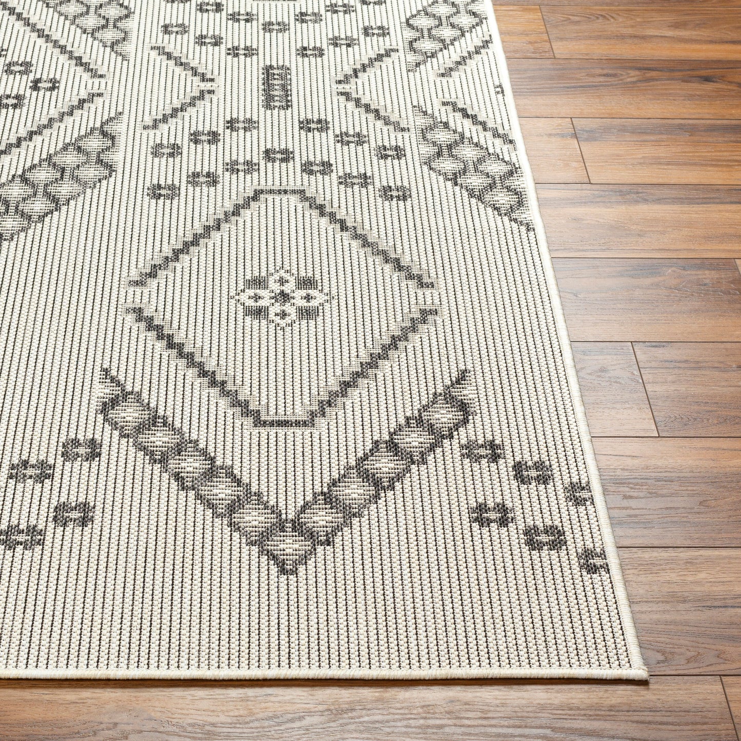 Alfombra Ravello RVL-2326 de 2,44 m x 3,05 m, tejida a máquina, para interior y exterior