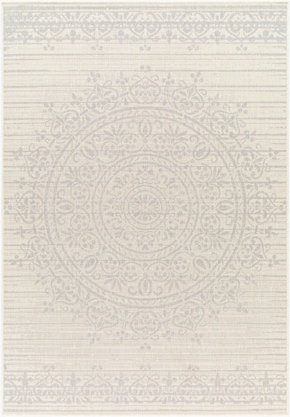 Alfombra Ravello RVL-2331 de 1,52 m x 2,13 m, tejida a máquina, para interior y exterior