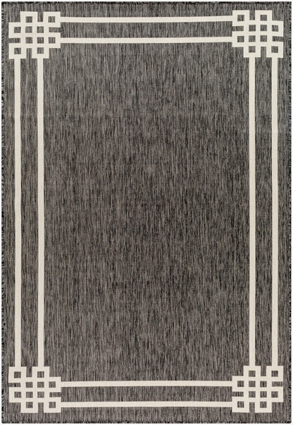 Alfombra Ravello RVL-2341 de 1,52 m x 2,13 m, tejida a máquina, para interior y exterior