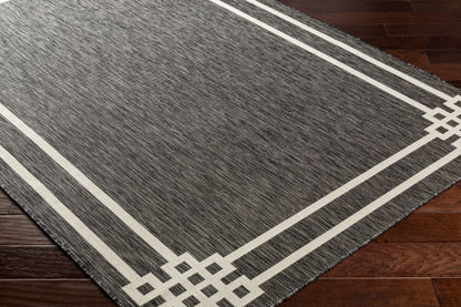 Alfombra Ravello RVL-2341 de 1,52 m x 2,13 m, tejida a máquina, para interior y exterior