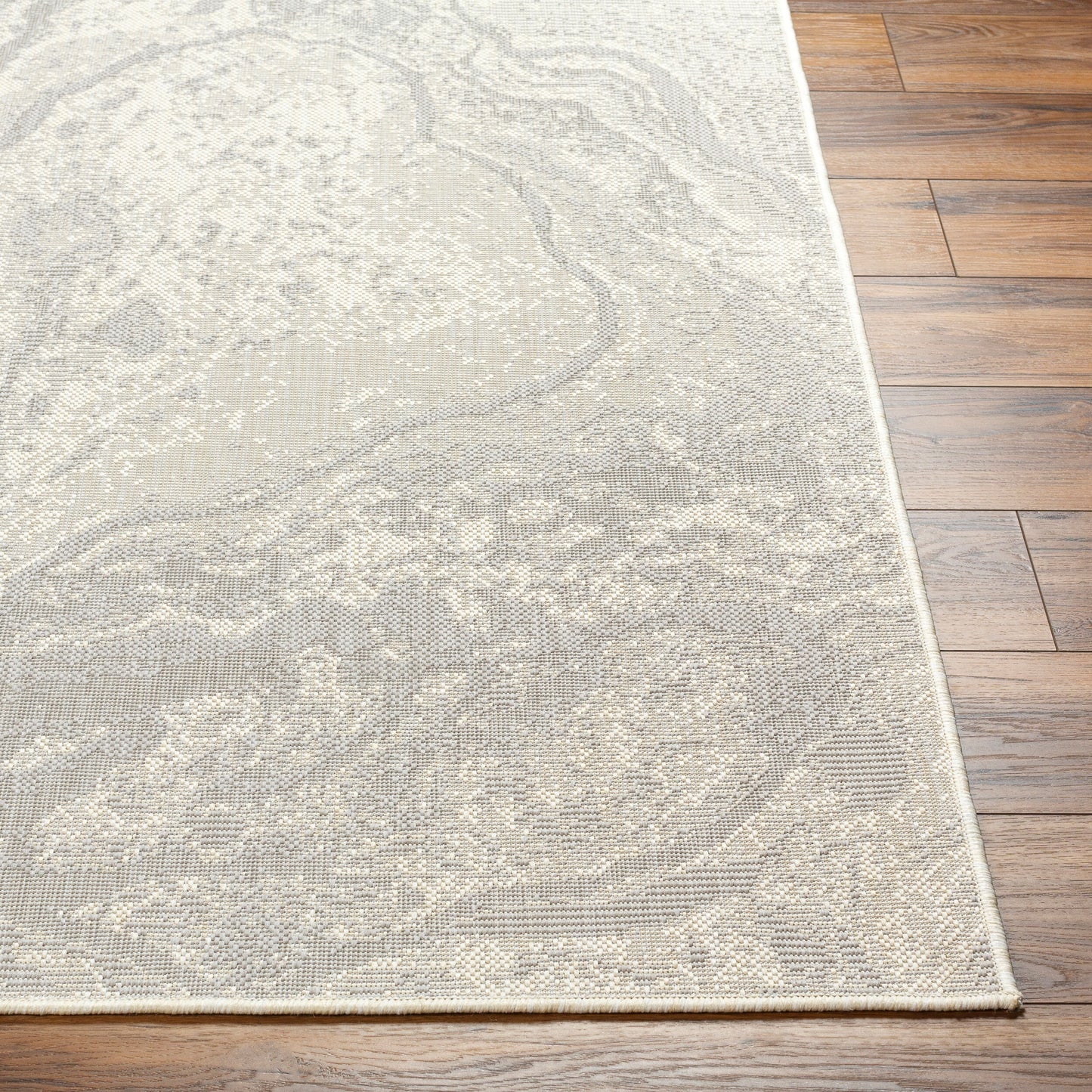 Alfombra Ravello RVL-2343 de 2,44 m x 3 m, tejida a máquina, para interior y exterior