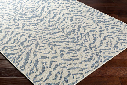 Alfombra Ravello RVL-2351 de 8' x 10' tejida a máquina para interiores y exteriores