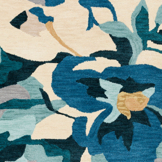 Alfombra decorativa hecha a mano Rivera RVR-1000 de 2' x 3'