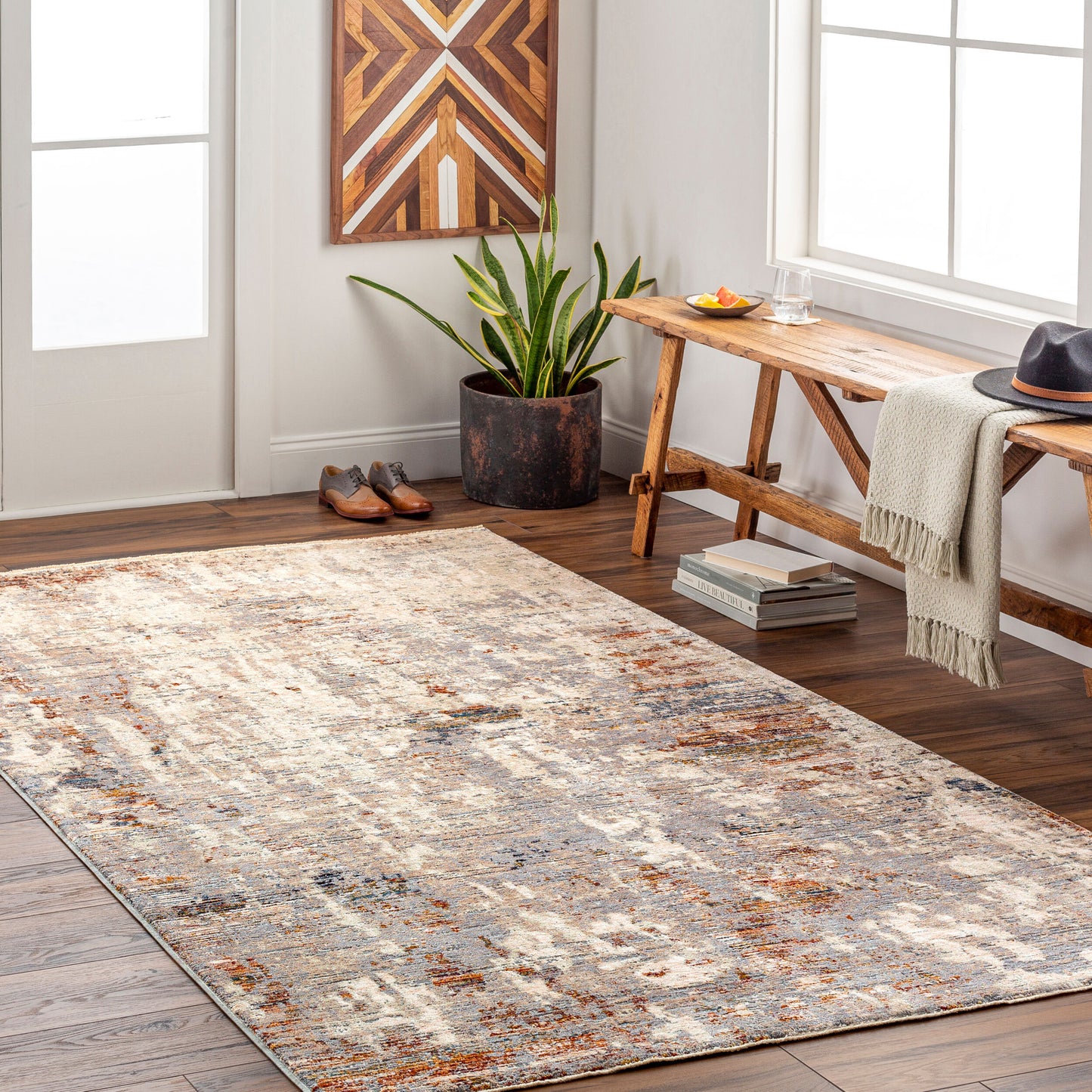 Arya RYA-2304 2' x 3' Machine Woven Accent Rug