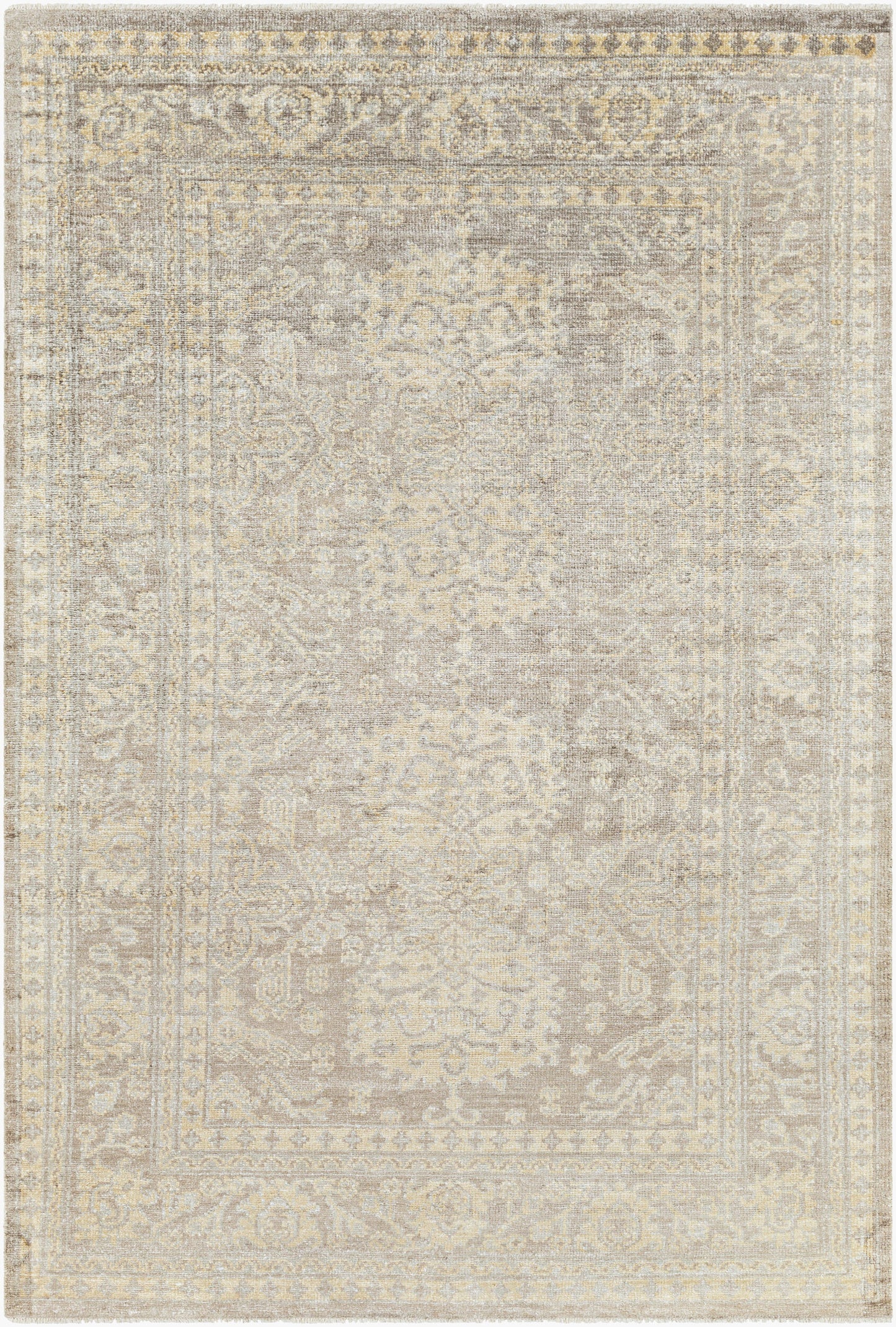 Royal RYL-2301 2' x 3' Handmade Faux Silk Accent Rug