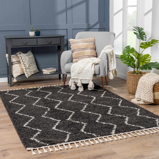 Berber Shag BBE-2306 Machine Woven Rug