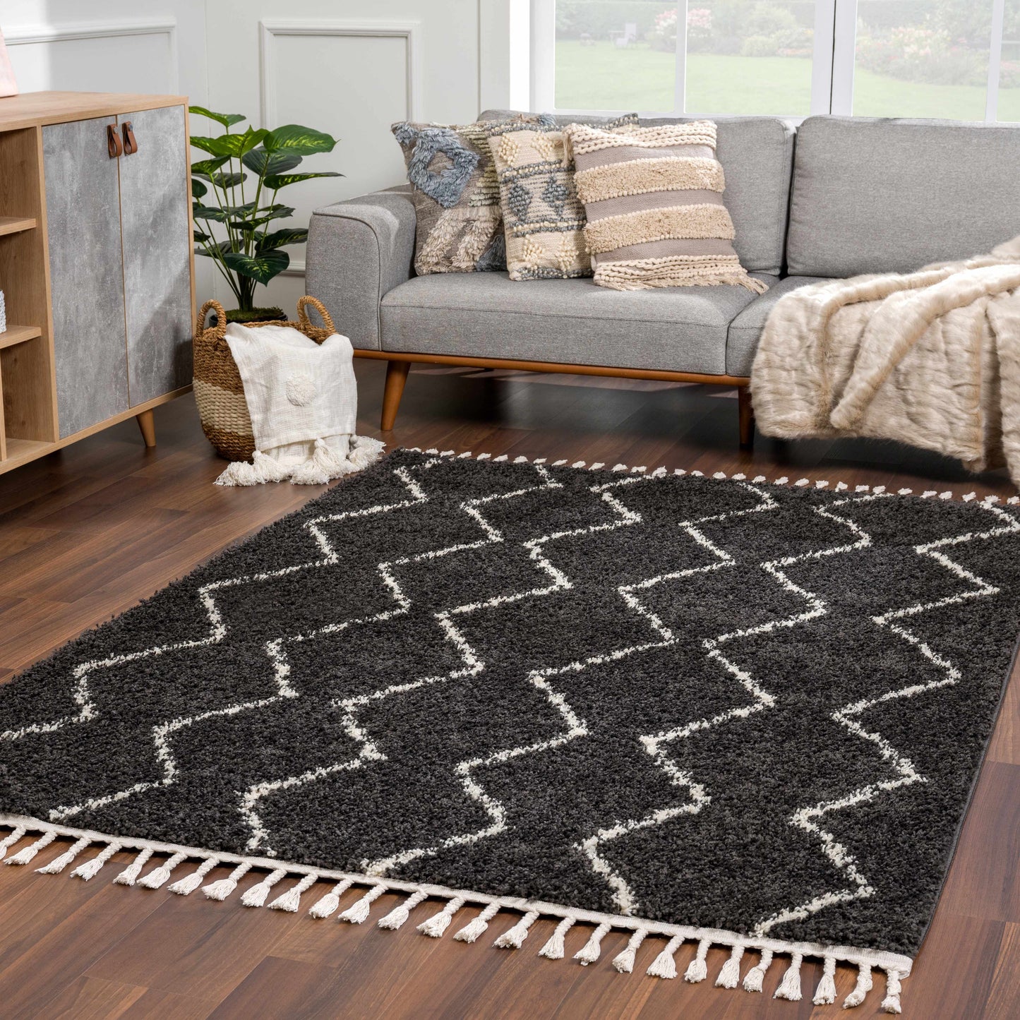 Berber Shag BBE-2306 Machine Woven Rug